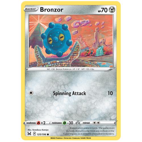 Pokemon TCG Bronzor Sword & Shield Lost Origin [125/196]