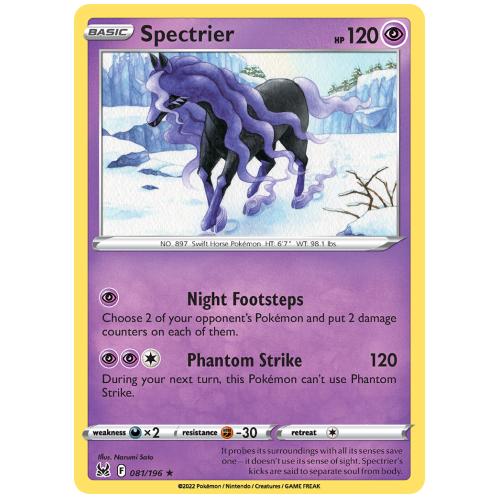 Pokemon TCG Spectrier Sword & Shield Lost Origin Rare Holo [81/196]