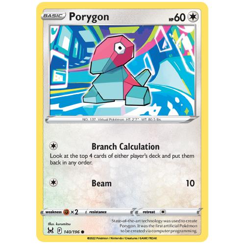 Pokemon TCG Porygon Sword & Shield Lost Origin [140/196]