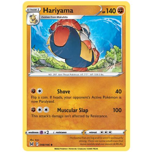 Pokemon TCG Hariyama Sword & Shield Lost Origin [98/196]