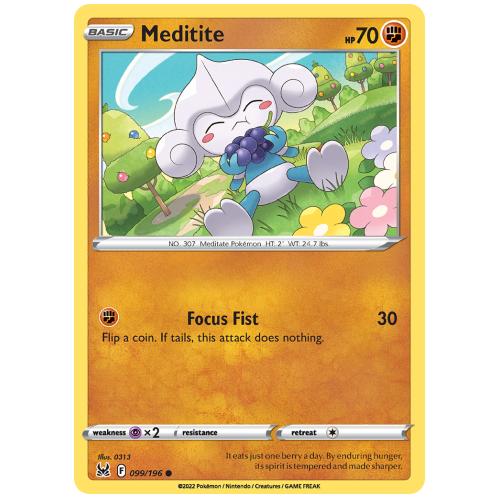 Pokemon TCG Meditite Sword & Shield Lost Origin [99/196]