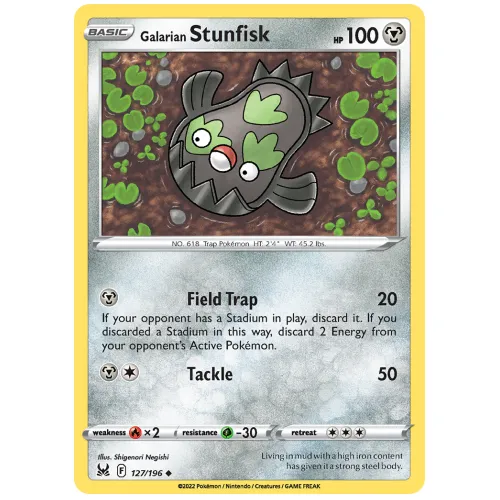 Pokemon TCG Galarian Stunfisk Sword & Shield Lost Origin [127/196]