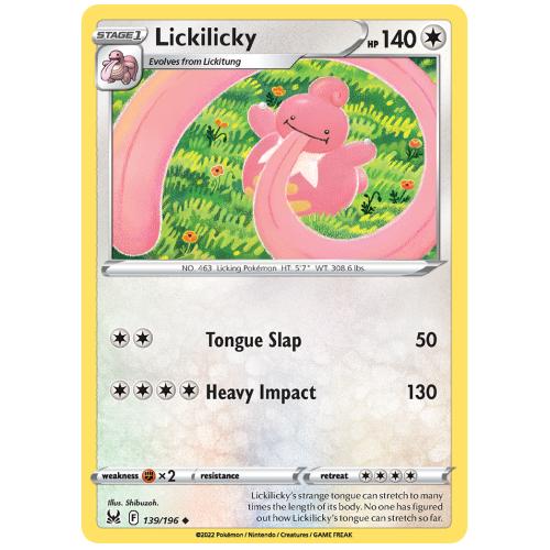 Pokemon TCG Lickilicky Sword & Shield Lost Origin [139/196]