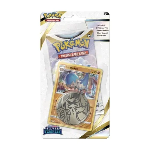 Pokemon TCG Silver Tempest Premium Cranidos Code Card