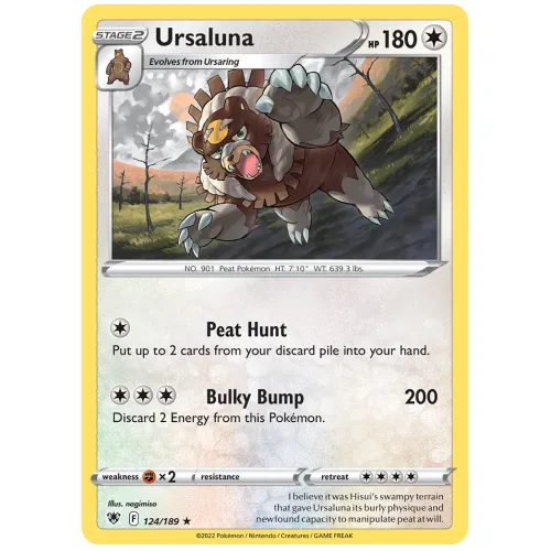 Pokemon TCG Ursaluna Sword & Shield Astral Radiance [124/189]