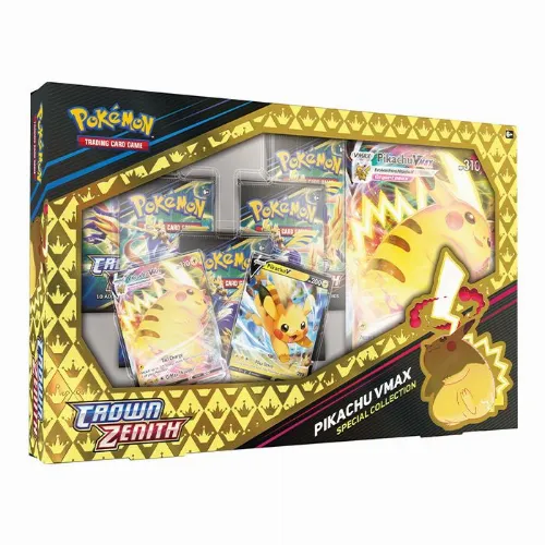 Pokemon TCG Crown Zenith Pikachu VMAX Special Collection Premium Figure Code Card