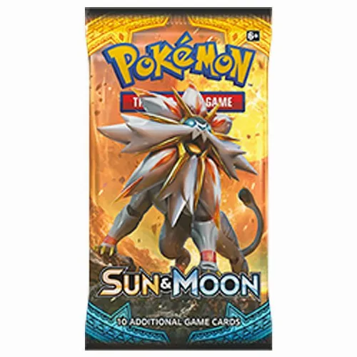 Pokemon TCG Sun & Moon Base Set Booster Pack Code Card