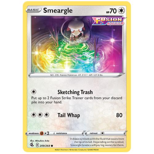 Pokemon TCG Smeargle Sword & Shield Fusion Strike [209/264]