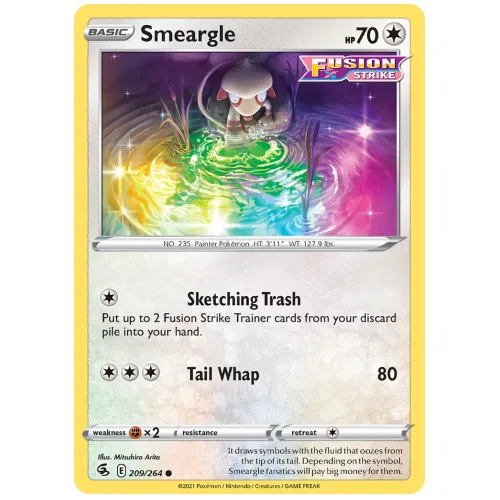 Pokemon TCG Smeargle Sword & Shield Fusion Strike [209/264]