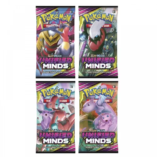 Pokemon TCG Unified Minds Booster Pack Code Card