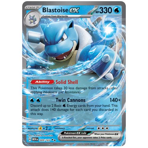 Buy Pokemon TCG Blastoise ex Scarlet & Violet 151 Double Rare [9/165 ...