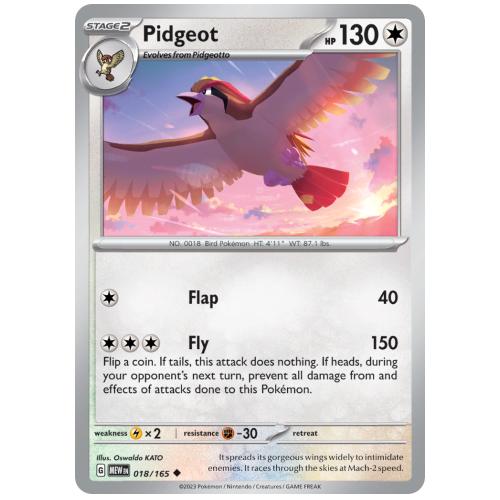 Pokemon TCG Pidgeot Scarlet & Violet 151 [18/165]