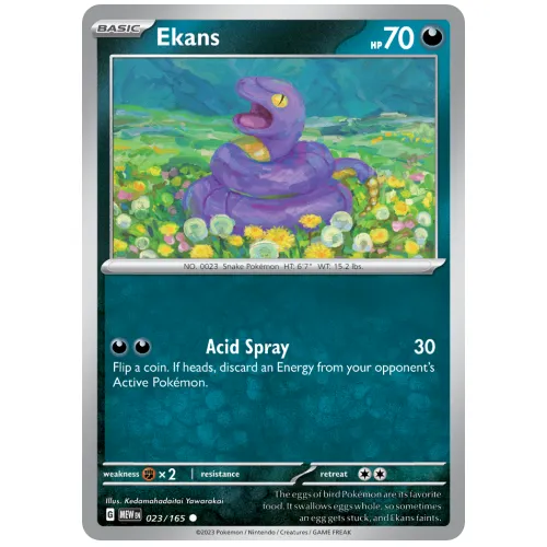 Pokemon TCG Ekans Scarlet & Violet 151 [23/165]