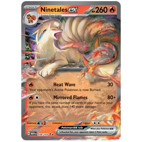 Pokemon TCG Ninetales ex Scarlet & Violet 151 Double Rare [38/165]