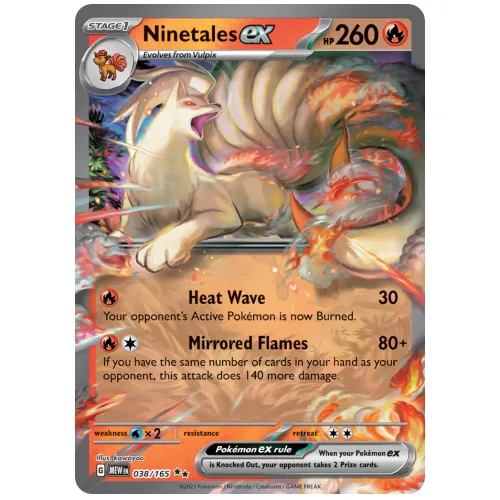 Pokemon TCG Ninetales ex Scarlet & Violet 151 Double Rare [38/165]