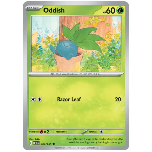 Pokemon TCG Oddish Scarlet & Violet 151 [43/165]