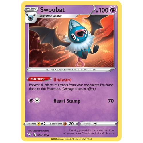 Pokemon TCG Swoobat Sword & Shield Vivid Voltage [74/185]