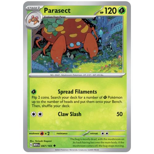 Pokemon TCG Parasect Scarlet & Violet 151 [47/165]