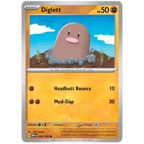 Pokemon TCG Diglett Scarlet & Violet 151 [50/165]