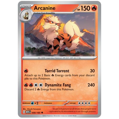 Pokemon TCG Arcanine Scarlet & Violet 151 [59/165]