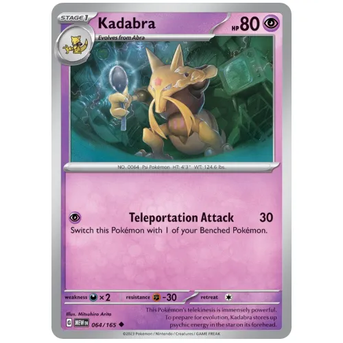 Pokemon TCG Kadabra Scarlet & Violet 151 [64/165]