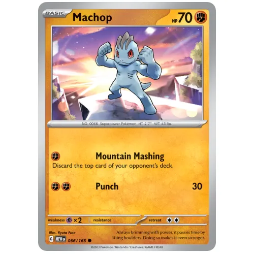 Pokemon TCG Machop Scarlet & Violet 151 [66/165]