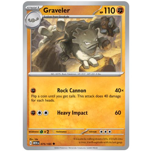 Pokemon TCG Graveler Scarlet & Violet 151 [75/165]