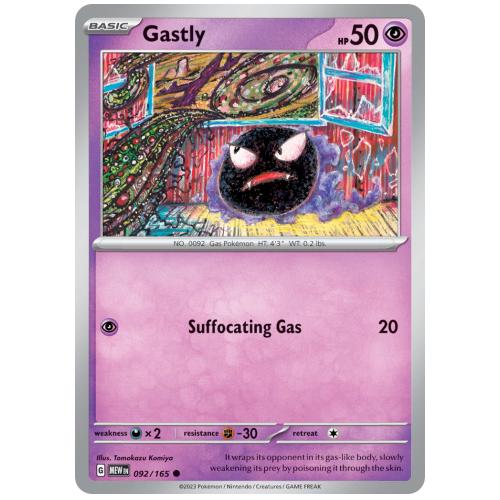 Pokemon TCG Gastly Scarlet & Violet 151 [92/165]