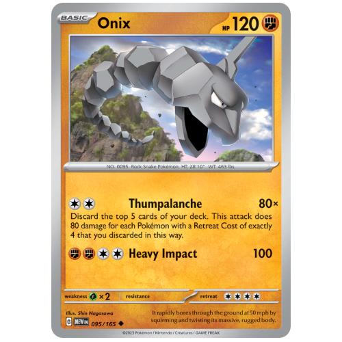 Pokemon TCG Onix Scarlet & Violet 151 [95/165]