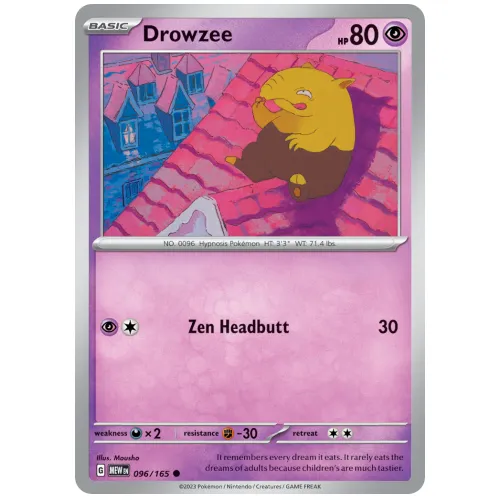 Pokemon TCG Drowzee Scarlet & Violet 151 [96/165]