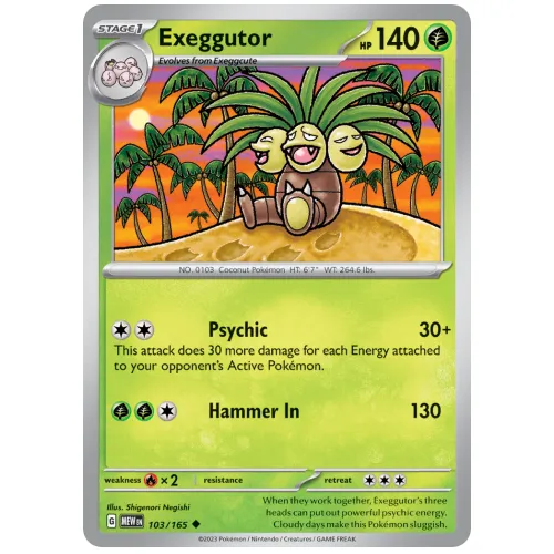 Pokemon TCG Exeggutor Scarlet & Violet 151 [103/165]