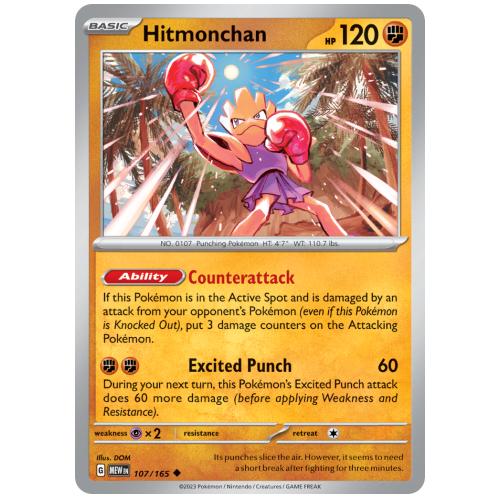 Pokemon TCG Hitmonchan Scarlet & Violet 151 [107/165]