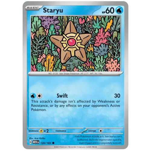 Pokemon TCG Staryu Scarlet & Violet 151 [120/165]