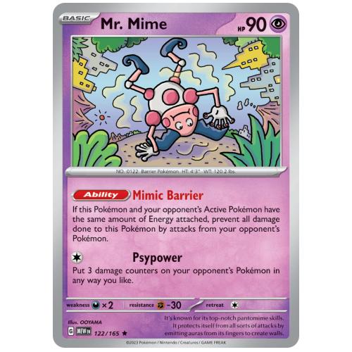 Pokemon TCG Mr. Mime Scarlet & Violet 151 [122/165]