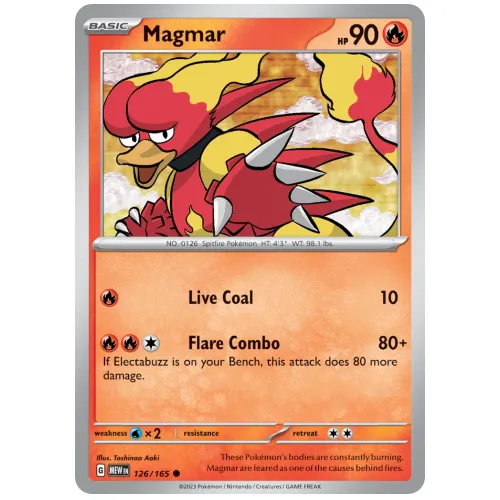 Pokemon TCG Magmar Scarlet & Violet 151 [126/165]