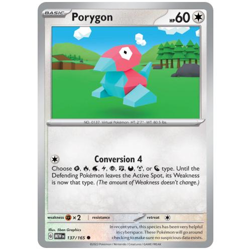 Pokemon TCG Porygon Scarlet & Violet 151 [137/165]