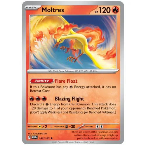 Pokemon TCG Moltres Scarlet & Violet 151 [146/165]