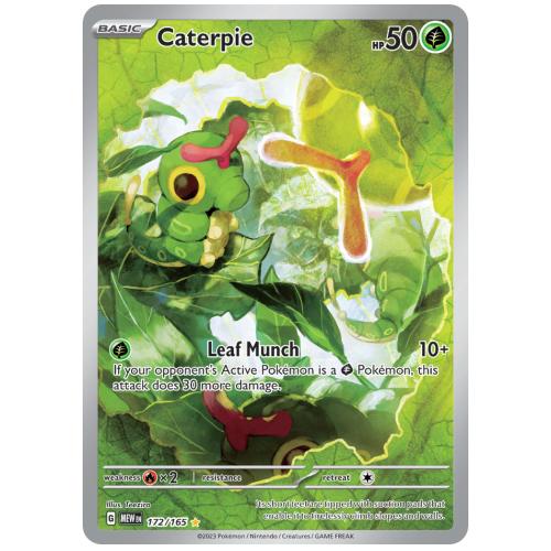 Pokemon TCG Caterpie Scarlet & Violet 151 Illustration Rare [172/165]