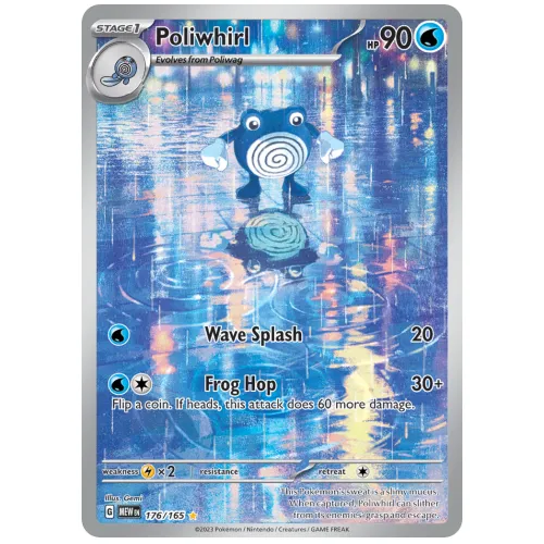 Pokemon TCG Poliwhirl Scarlet & Violet 151 Illustration Rare [176/165]