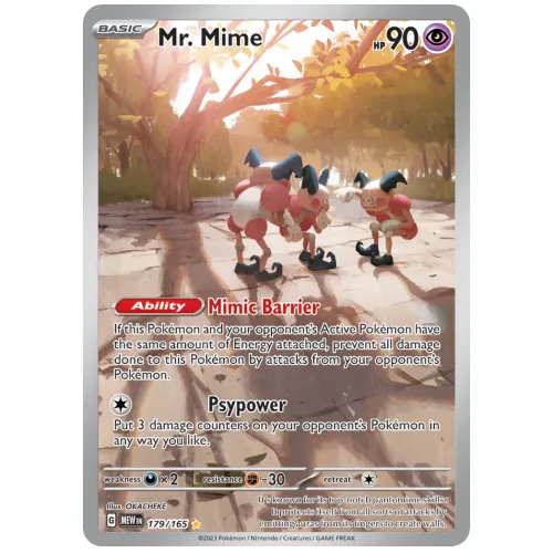 Pokemon TCG Mr. Mime Scarlet & Violet 151 Illustration Rare [179/165]