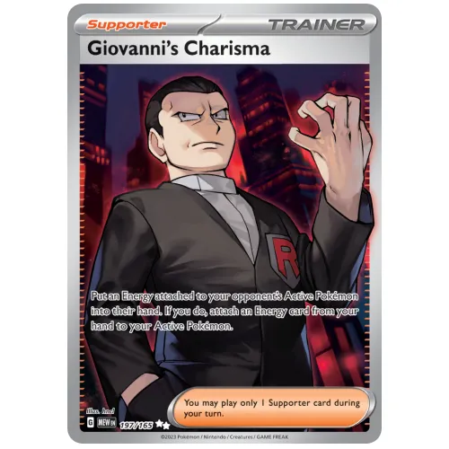 Pokemon TCG Giovannis Charisma Scarlet & Violet 151 Ultra Rare [197/165]