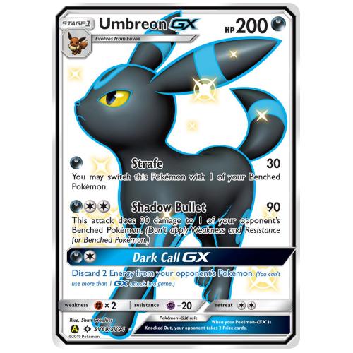 Buy Pokemon TCG Umbreon-GX Sun & Moon Shiny Vault Rare Shiny GX [SV69 ...