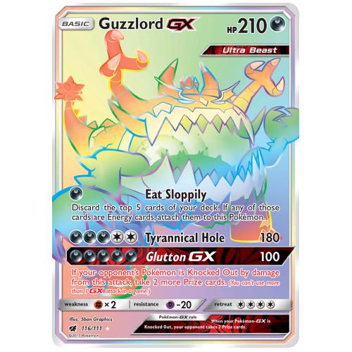 Buy Pokemon Tcg Guzzlord Gx Sun And Moon Crimson Invasion Rare Rainbow 116111 Tcgvee Uk 5346