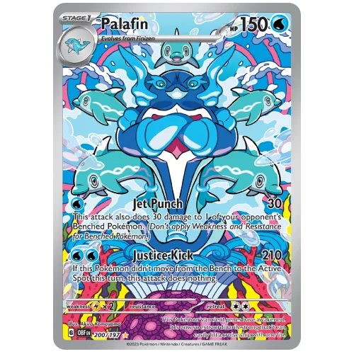 Pokemon TCG Palafin Scarlet & Violet Obsidian Flames Illustration Rare [200/197]