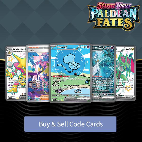 Buy Pokemon Scarlet & Violet Palean Fates Code Cards